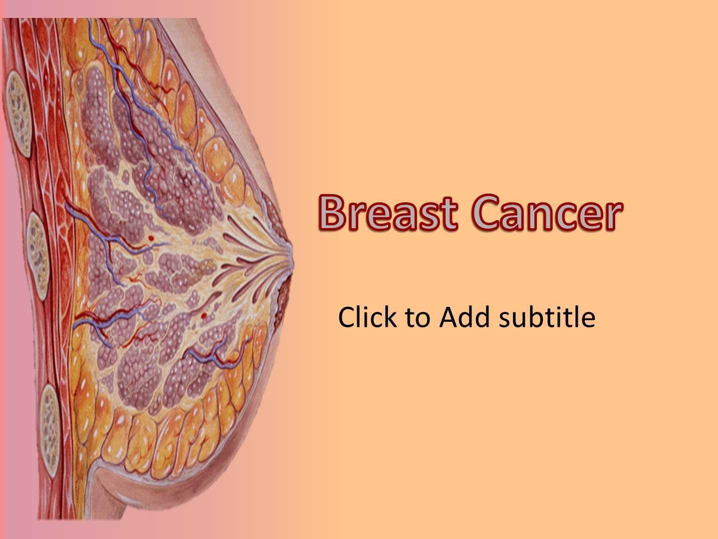 Breast Cancer – Animated Powerpoint Template ~ Free Medical With Breast Cancer Powerpoint Template