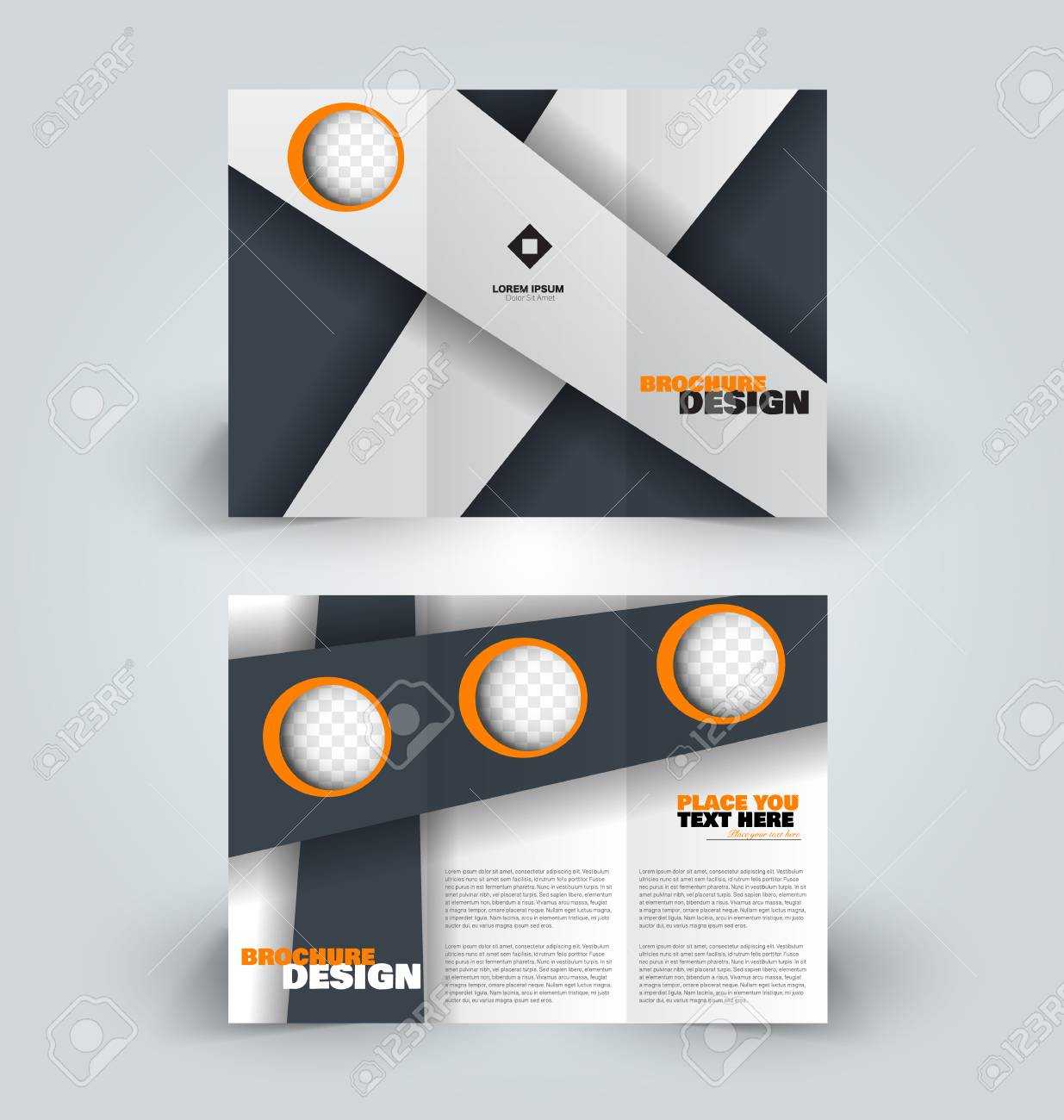 Brochure Template. Creative Design Trend For Professional Corporate.. Within Professional Brochure Design Templates
