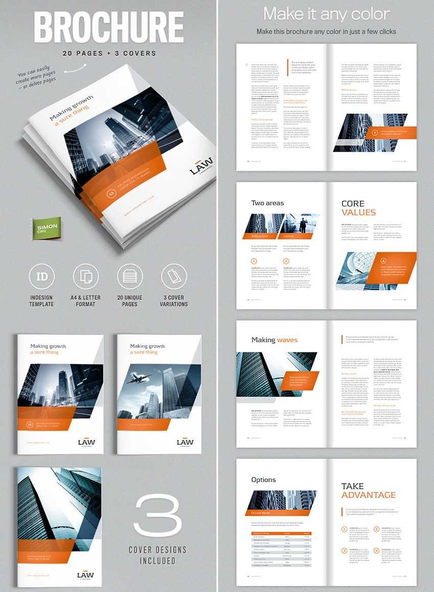 Brochure Template For Indesign – A4 And Letter | Amann With Regard To Product Brochure Template Free