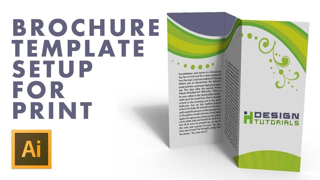 Brochure Template Setup For Print In Adobe Illustrator For Brochure Templates Adobe Illustrator