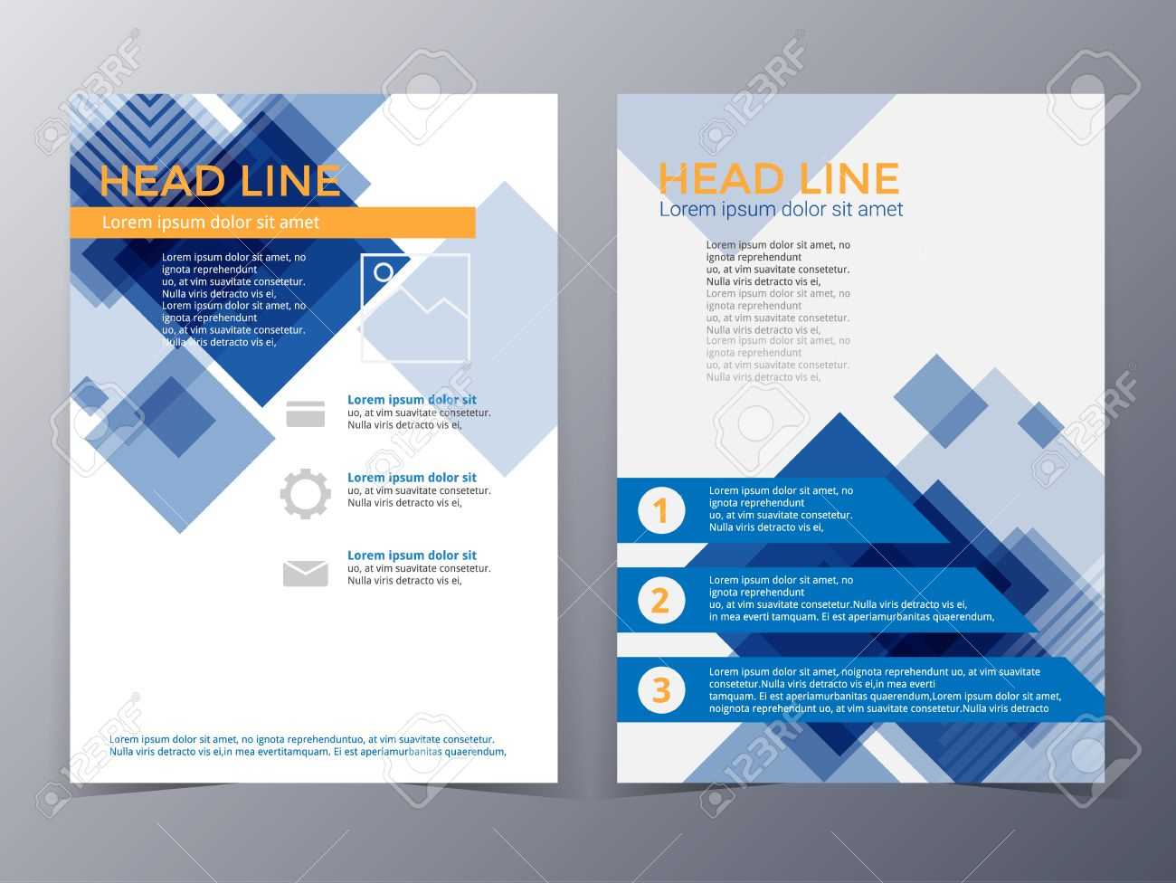 Business And Technology Brochure Design Template In A4 Size .. Inside Technical Brochure Template