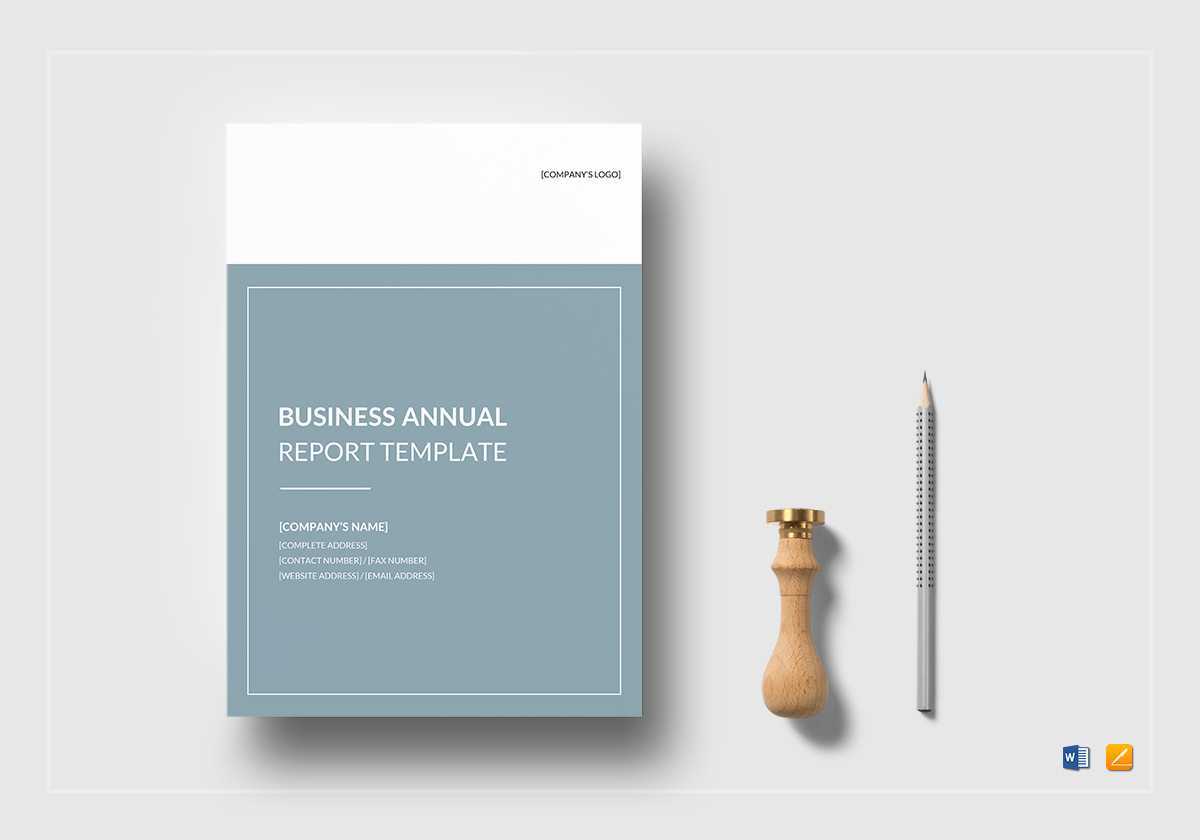 Business Annual Report Template For Annual Report Word Template