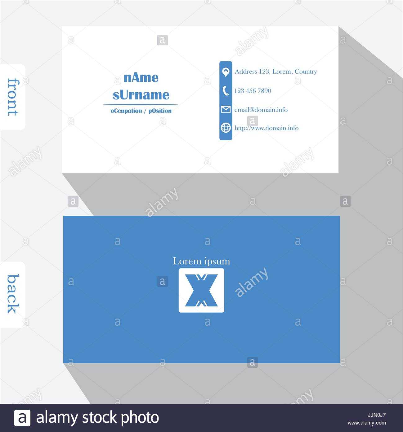 Business Card Back Design Side Template Microsoft Word Front Throughout Front And Back Business Card Template Word