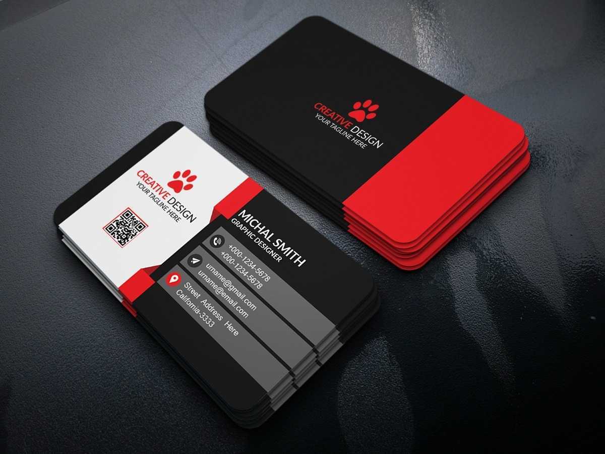 Business Card Design (Free Psd) On Behance Pertaining To Name Card Template Psd Free Download