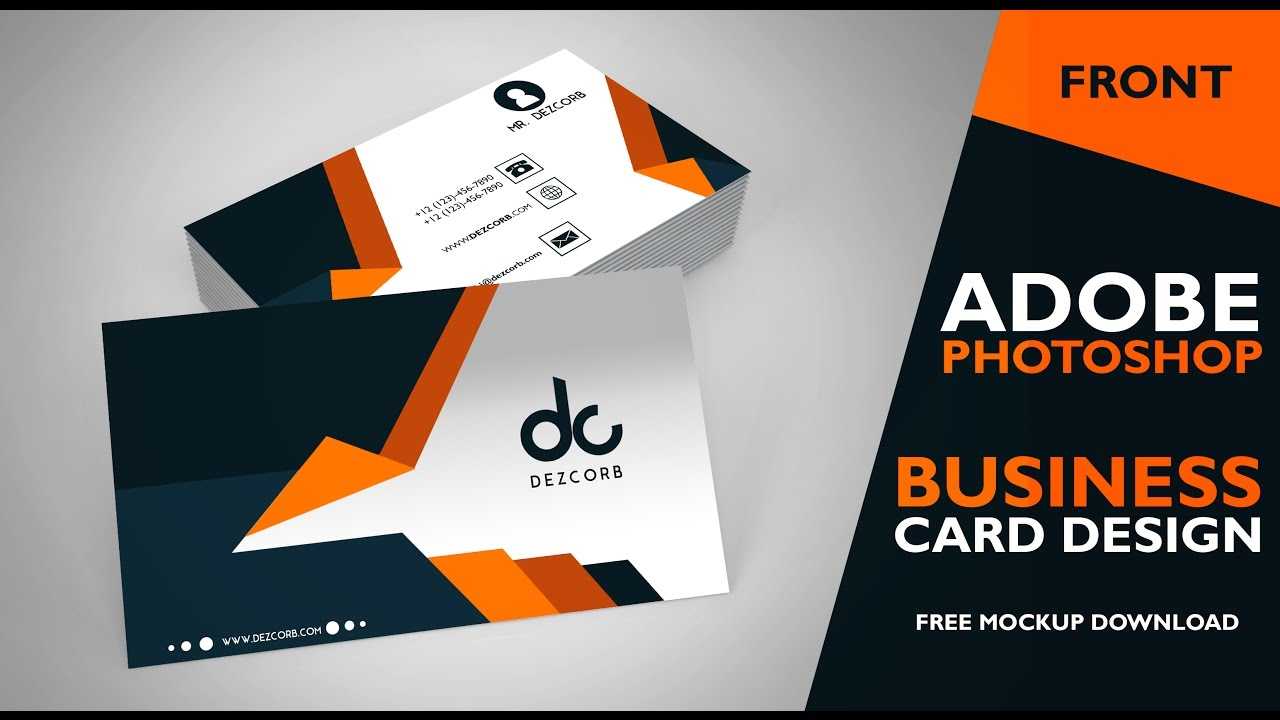 Business Card Design In Photoshop Cs6 | Front | Photoshop Tutorial Regarding Photoshop Cs6 Business Card Template