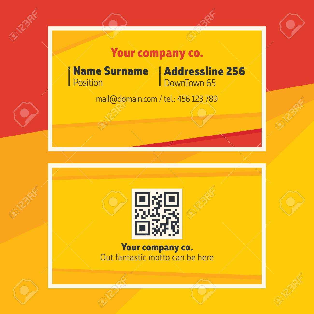Business Card Design. Template For Solid, Trustworth Company,.. Intended For Template For Calling Card