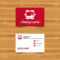 Business Card Template. Bus Sign Icon. Public Transport With.. With Regard To Transport Business Cards Templates Free
