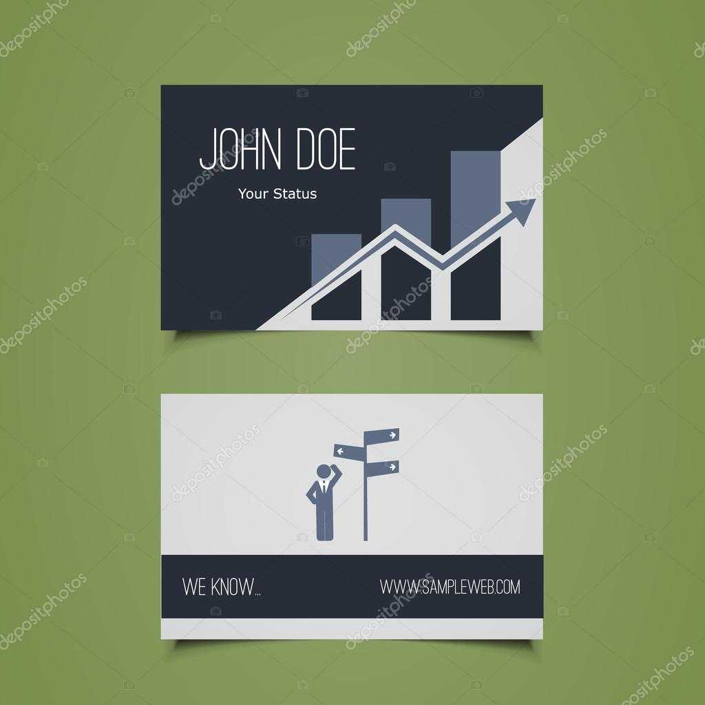 Business Card Template – Corporate Identity Design — Stock Within Decision Card Template