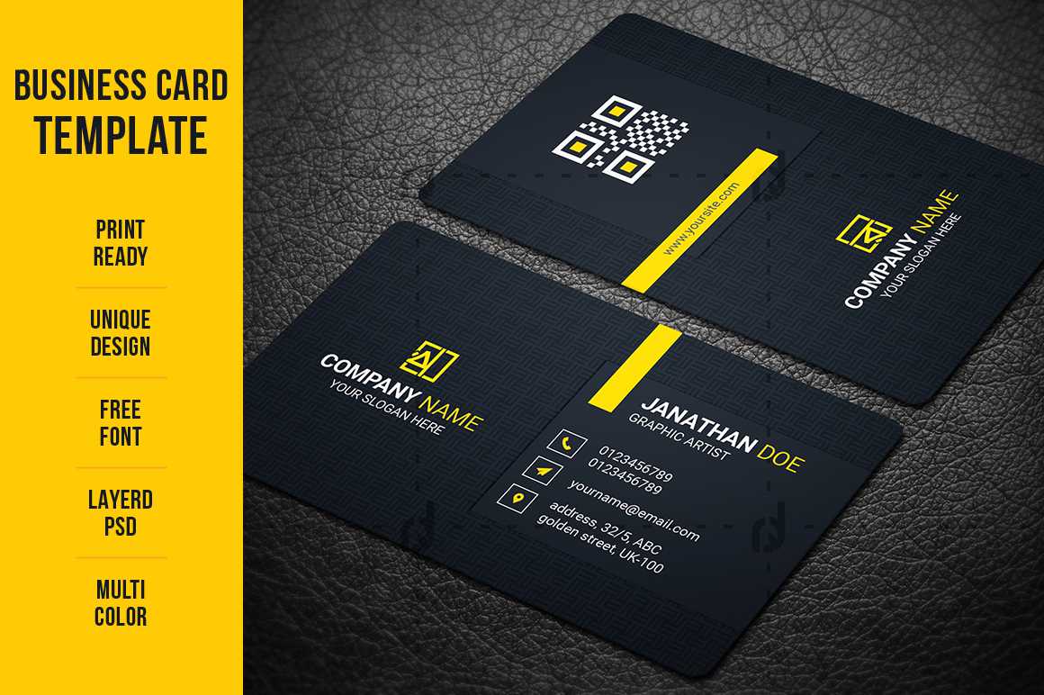 Business Card Template – Vsual With Regard To Buisness Card Templates