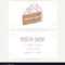 Business Card Template With Chocolate Cake With Regard To Cake Business Cards Templates Free