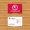 Business Card Template With Texture. Pushpin Sign Icon. Pin Button For Push Card Template