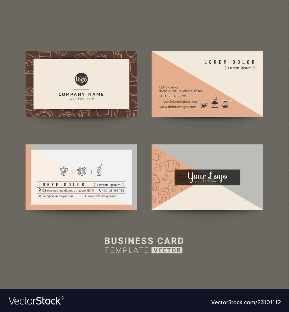 Business Cards For Coffee Shop Or Company Inside Coffee Business Card Template Free