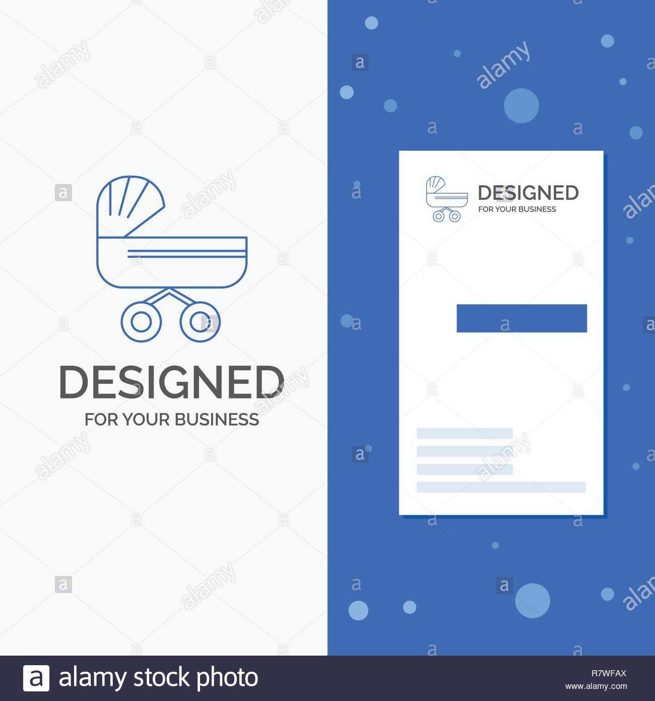 Business Logo For Trolly, Baby, Kids, Push, Stroller Throughout Push Card Template
