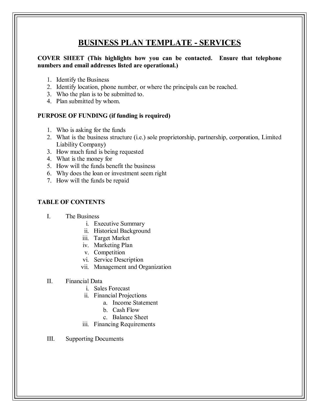 Business Plan Template Free Word Document Templaterecords Pertaining To Business Plan Template Free Word Document