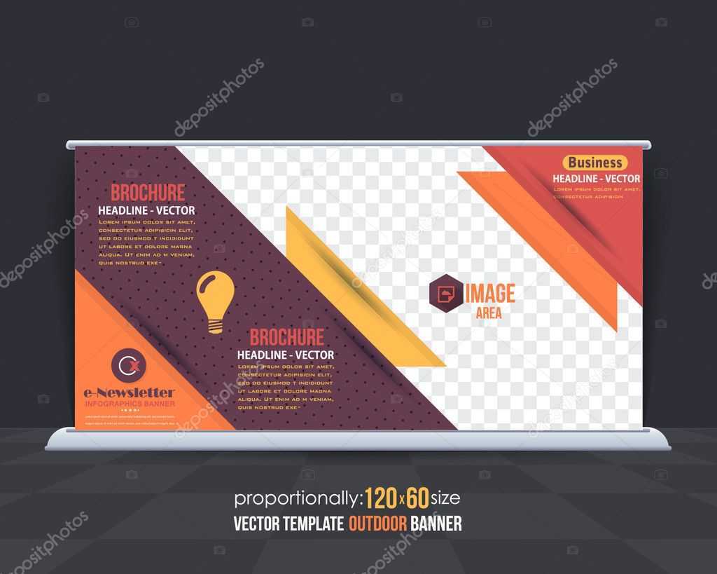 Business Theme Outdoor Banner Design, Advertising Vector With Outdoor Banner Design Templates