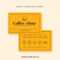 Cafe Loyalty Card | Business Cards | Loyalty Card Design Inside Business Punch Card Template Free