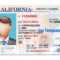 California Driver License Template. Open California Psd File Intended For Blank Drivers License Template