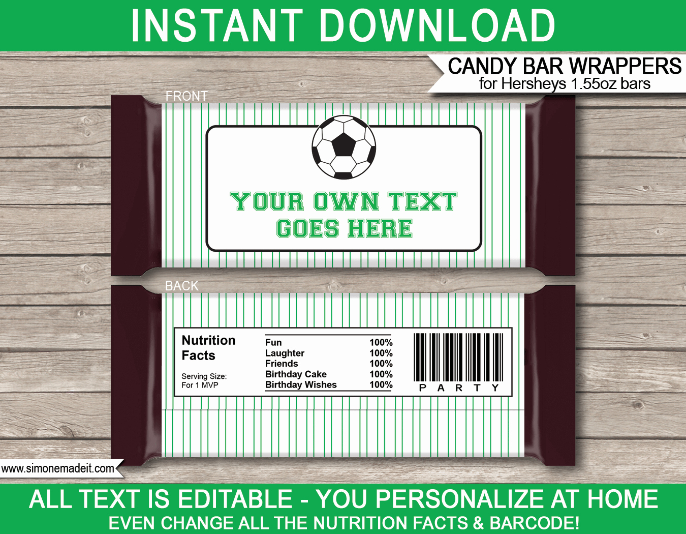 Candy Bar Wrapper Template Inspirational Soccer Hershey For Candy Bar Wrapper Template Microsoft Word