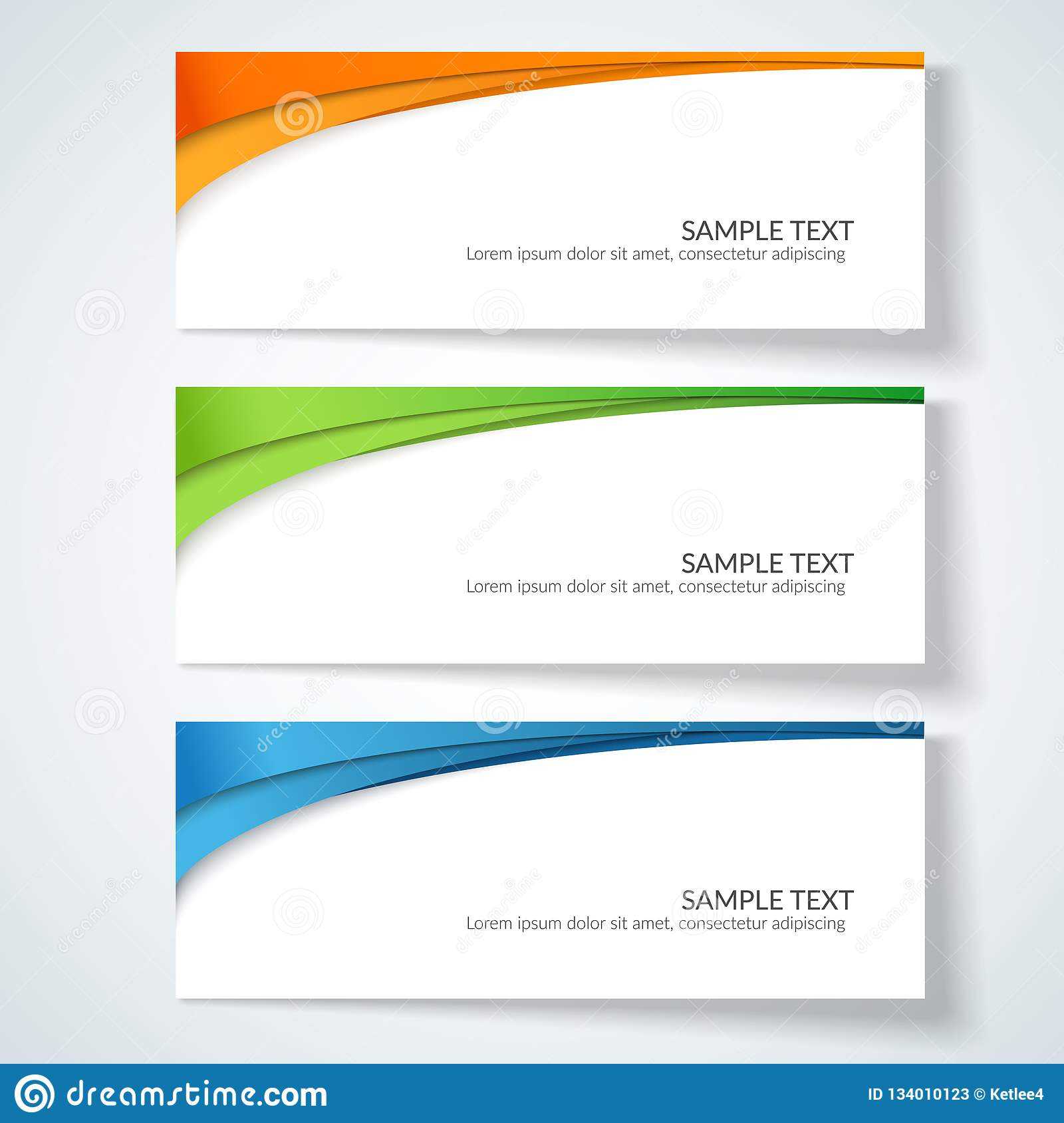 Card With Abstract Wavy Lines Orange Blue Green Stripes With Regard To Advertising Cards Templates