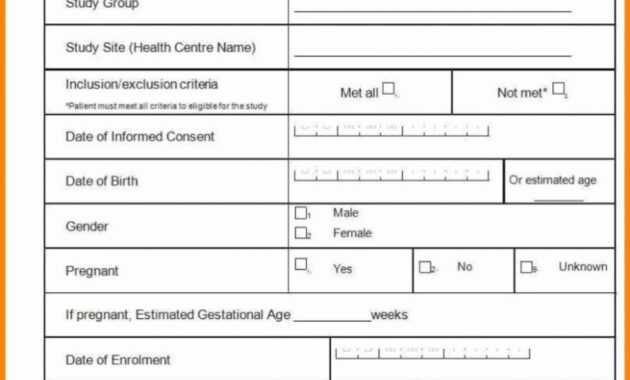 Case Report Form Template Unique Catering Resume Clinical in Clinical Trial Report Template