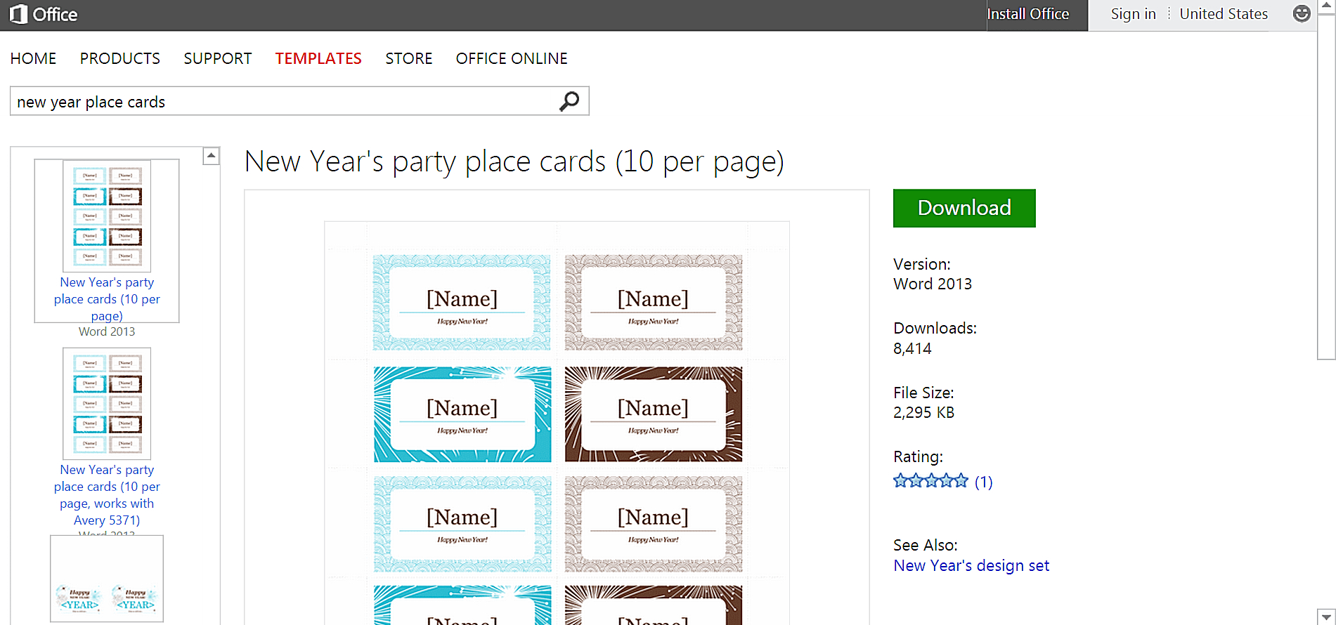 Celebrate The New Year With Free New Year's Templates In Microsoft Word Place Card Template