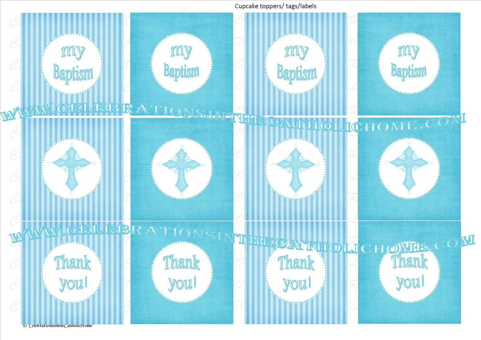 Celebrations In The Catholic Home: Diy – Printable Blue In Christening Banner Template Free