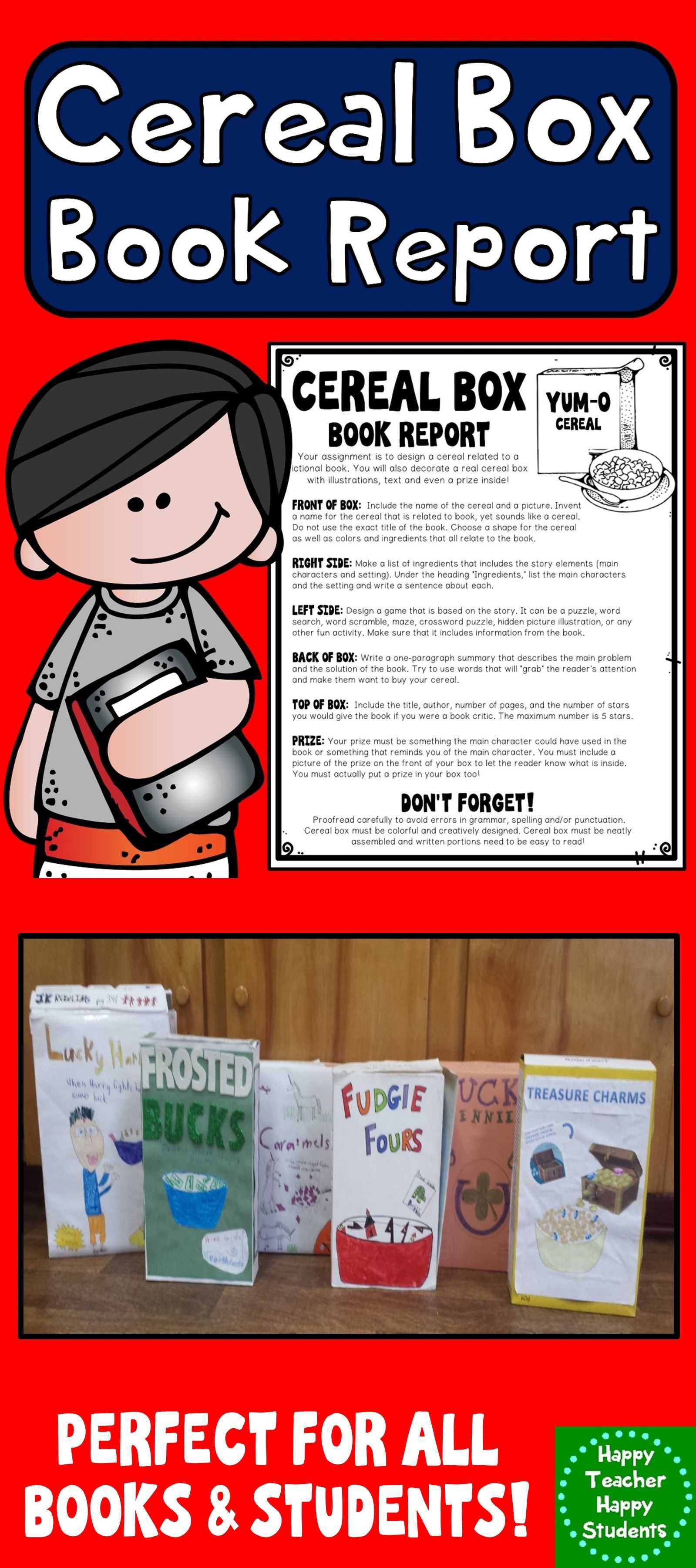 Cereal Box Book Report Template: Directions, Rubric Within Cereal Box Book Report Template