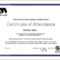 Certificate Attendance Templatec Certification Letter Pertaining To This Certificate Entitles The Bearer Template