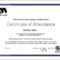 Certificate Attendance Templatec Certification Letter Regarding Attendance Certificate Template Word