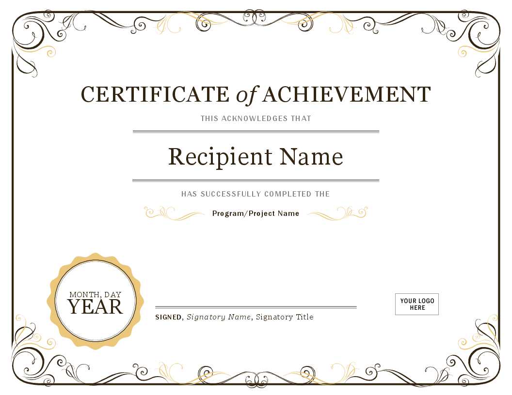 Certificate Of Achievement For Student Of The Year Award Certificate Templates