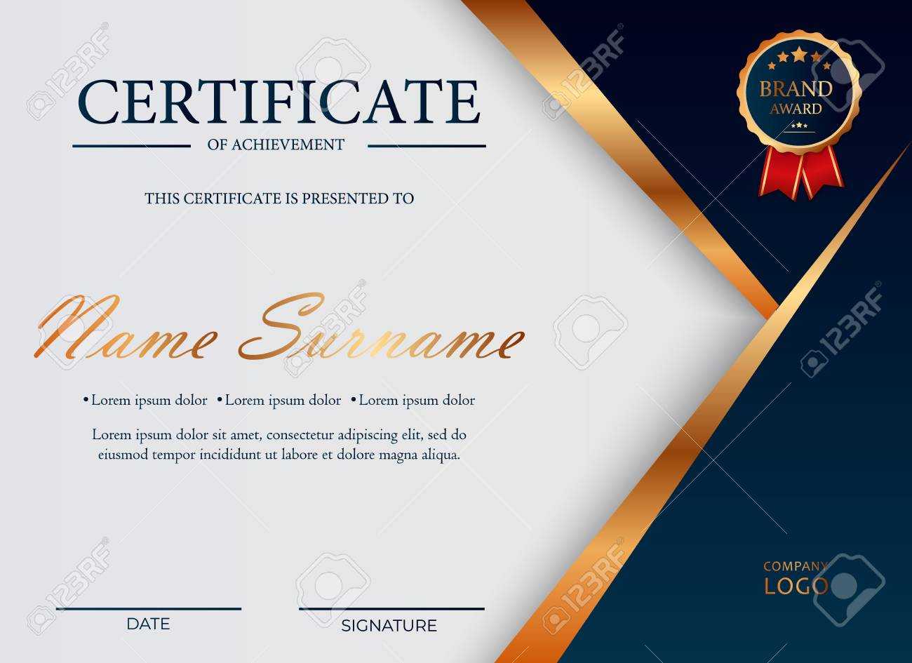 Certificate Of Appreciation, Award Diploma Design Template. Certificate.. With Award Certificate Design Template