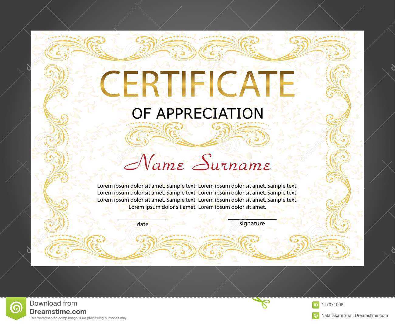 Certificate Of Appreciation, Diploma Template. Reward. Award Within Winner Certificate Template