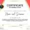 Certificate Of Appreciation Or Achievement With Award Badge Throughout Template For Certificate Of Award