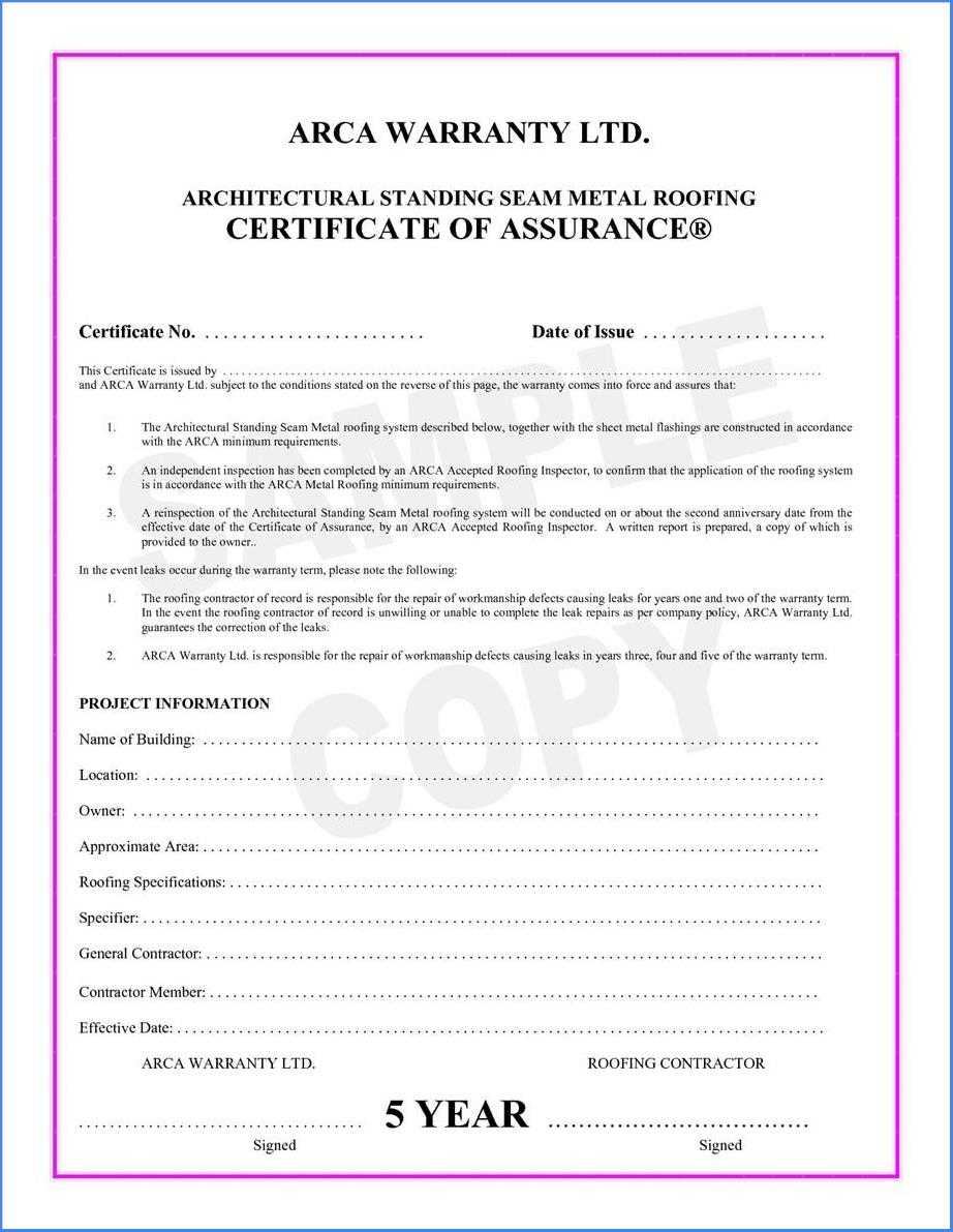 Certificate Of Completion Construction Sample #2562 With Construction Certificate Of Completion Template