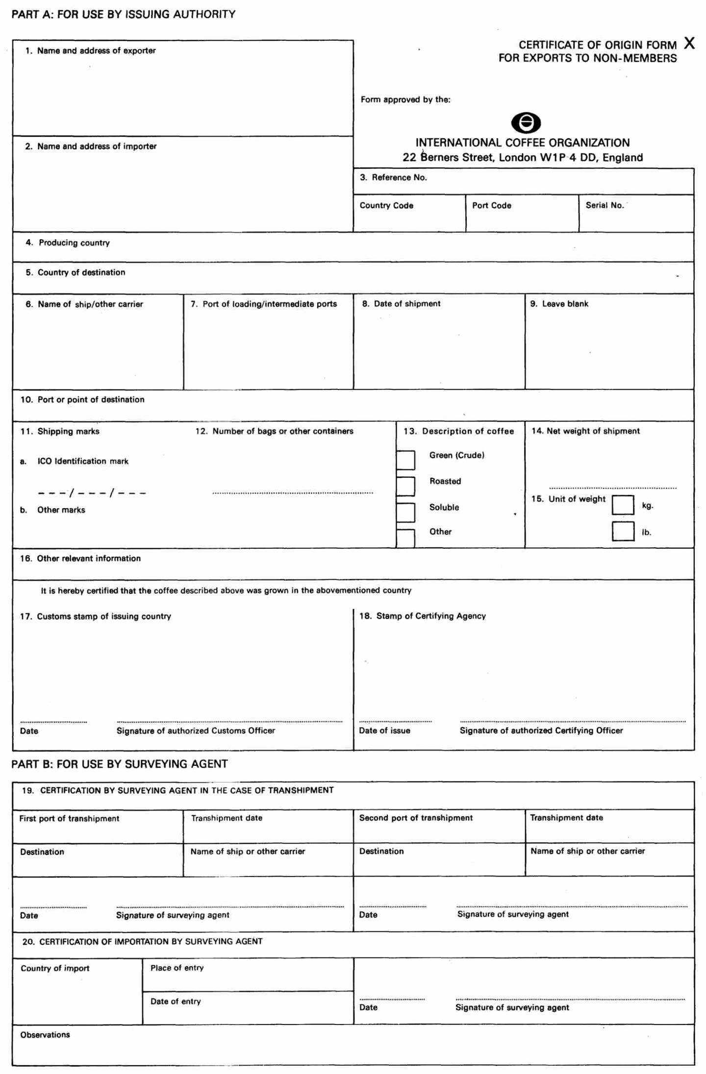 Certificate Of Origin For A Vehicle Template Regarding Certificate Of Origin For A Vehicle Template