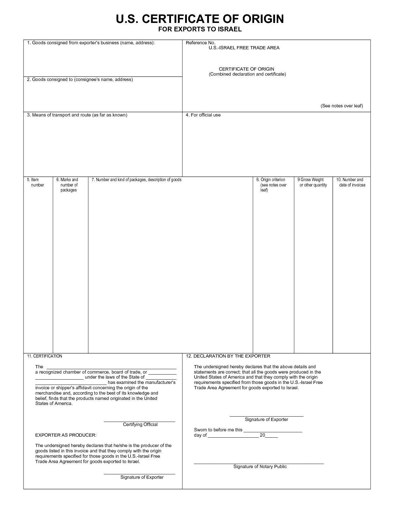 Certificate Of Origin Template – Www.dhoc.tk Throughout Certificate Of Origin Form Template