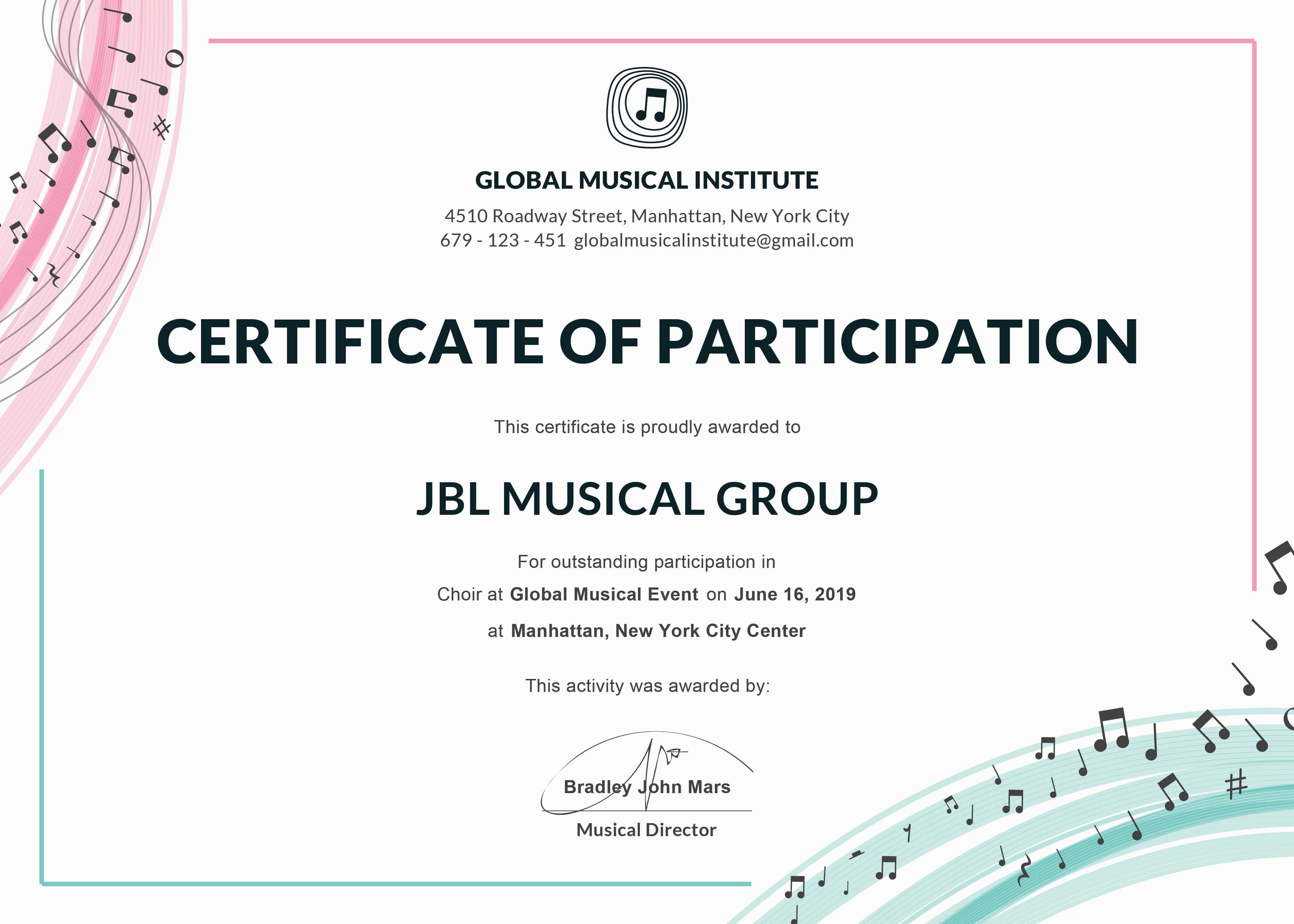 Certificate Of Participation Template Or Word Doc With Docx With Regard To Certificate Of Participation Template Ppt