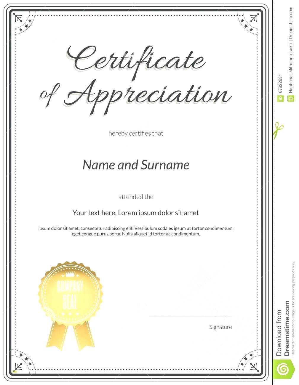 Certificate Of Recognition Template Word Appreciation Inside Certificate Of Recognition Word Template