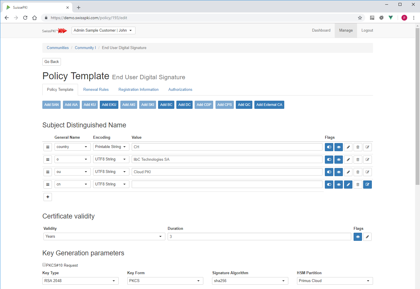 Certificate Policy Editor – Swisspki In Certificate Authority Templates