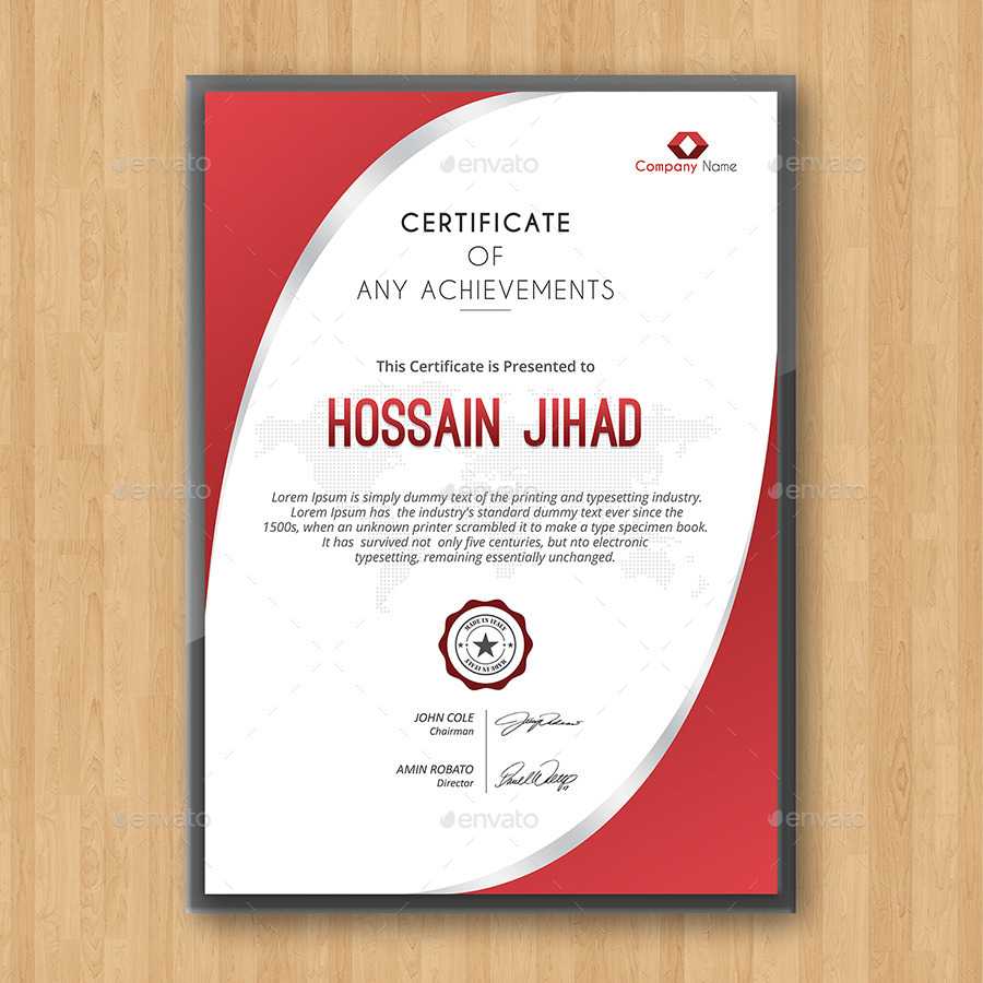 Certificate Regarding Indesign Certificate Template