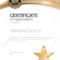 Certificate Template. Diploma Of Modern Design Or Gift Certificate With Regard To Present Certificate Templates