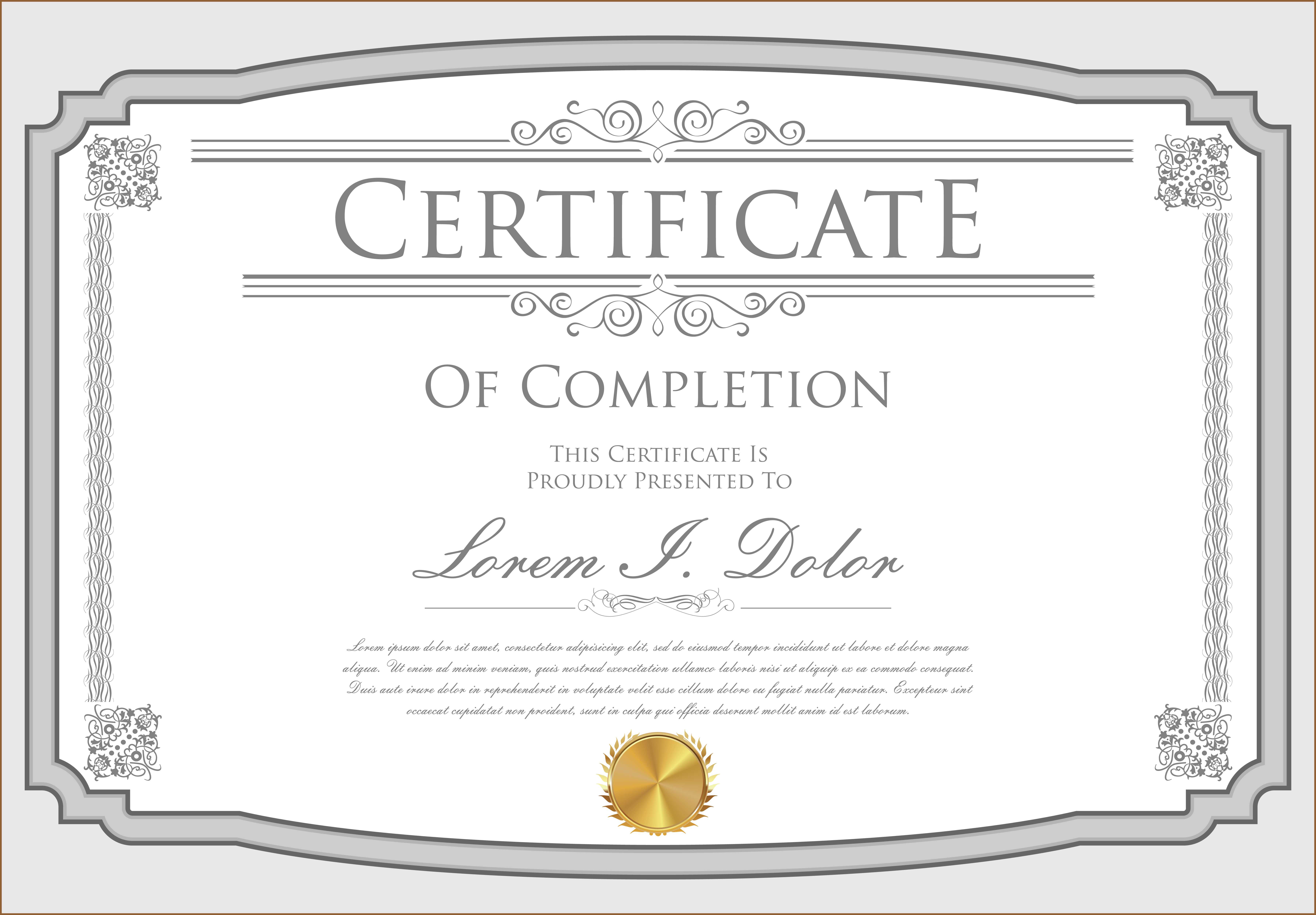 Certificate Template – Download Free Vectors, Clipart Inside Commemorative Certificate Template
