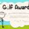 Certificate Template For Golf Award Illustration With Golf Certificate Template Free