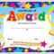 Certificate Template For Kids Free Certificate Templates Inside Star Certificate Templates Free