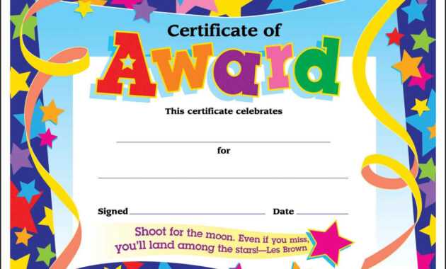 Certificate Template For Kids Free Certificate Templates intended for Free Printable Certificate Templates For Kids