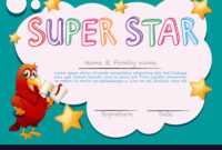 star of the week certificate template professional template star of the week template