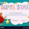 Certificate Template For Super Star In Star Of The Week Certificate Template