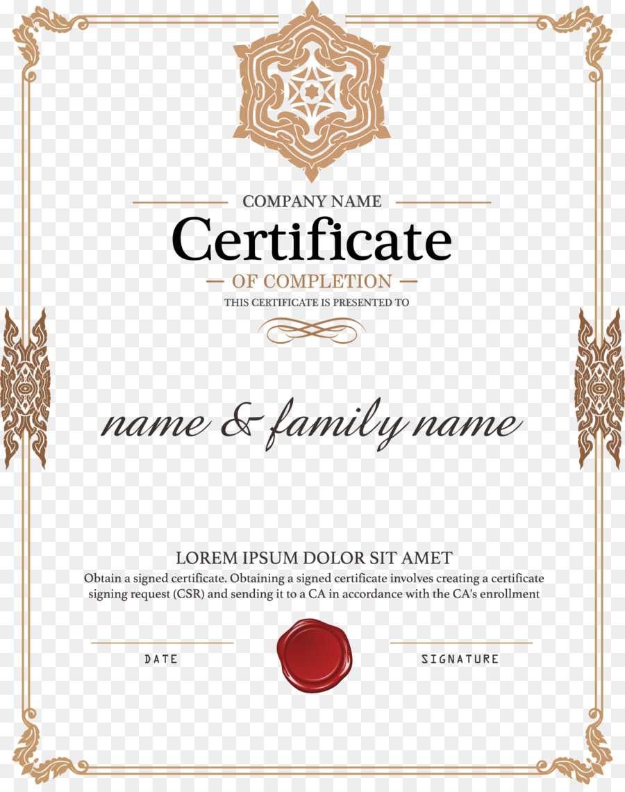 Certificate Template Png Download - 1579*1980 - Free For Certificate Of Authorization Template