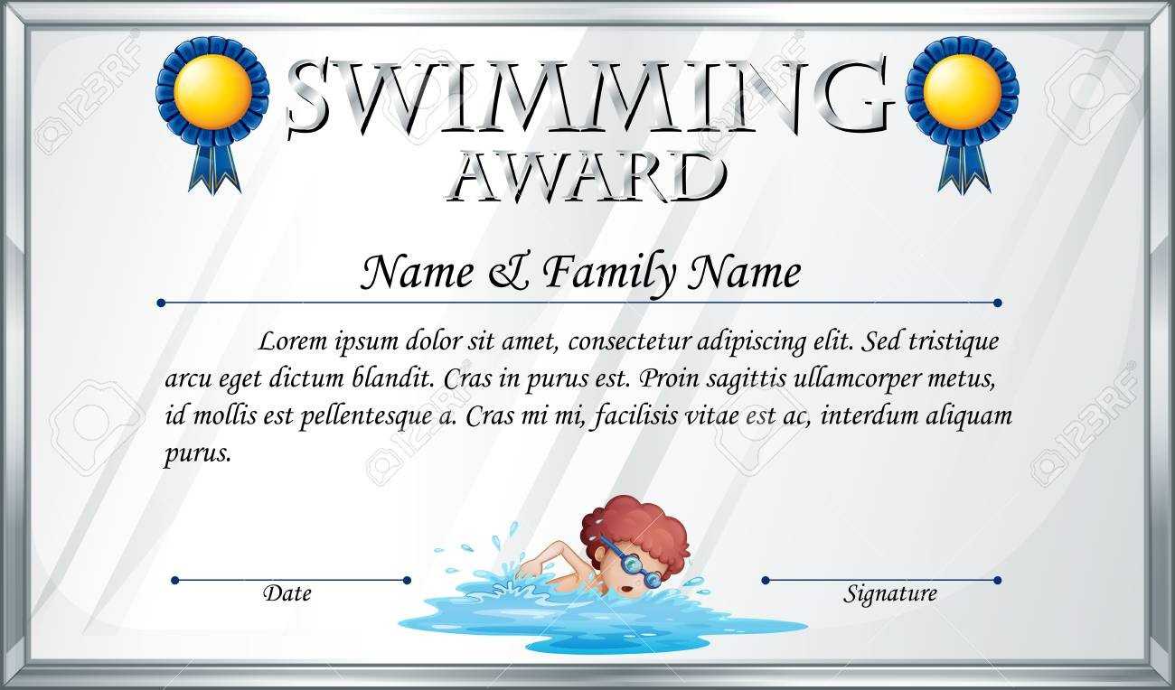 Certificate Template Swimming Ten Facts About Certificate Throughout Swimming Award Certificate Template