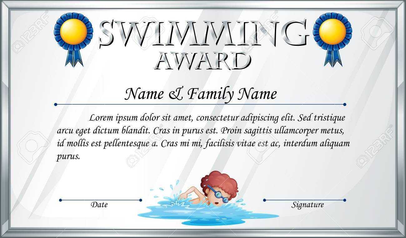 Certificate Template Swimming Ten Facts About Certificate Throughout Swimming Award Certificate Template